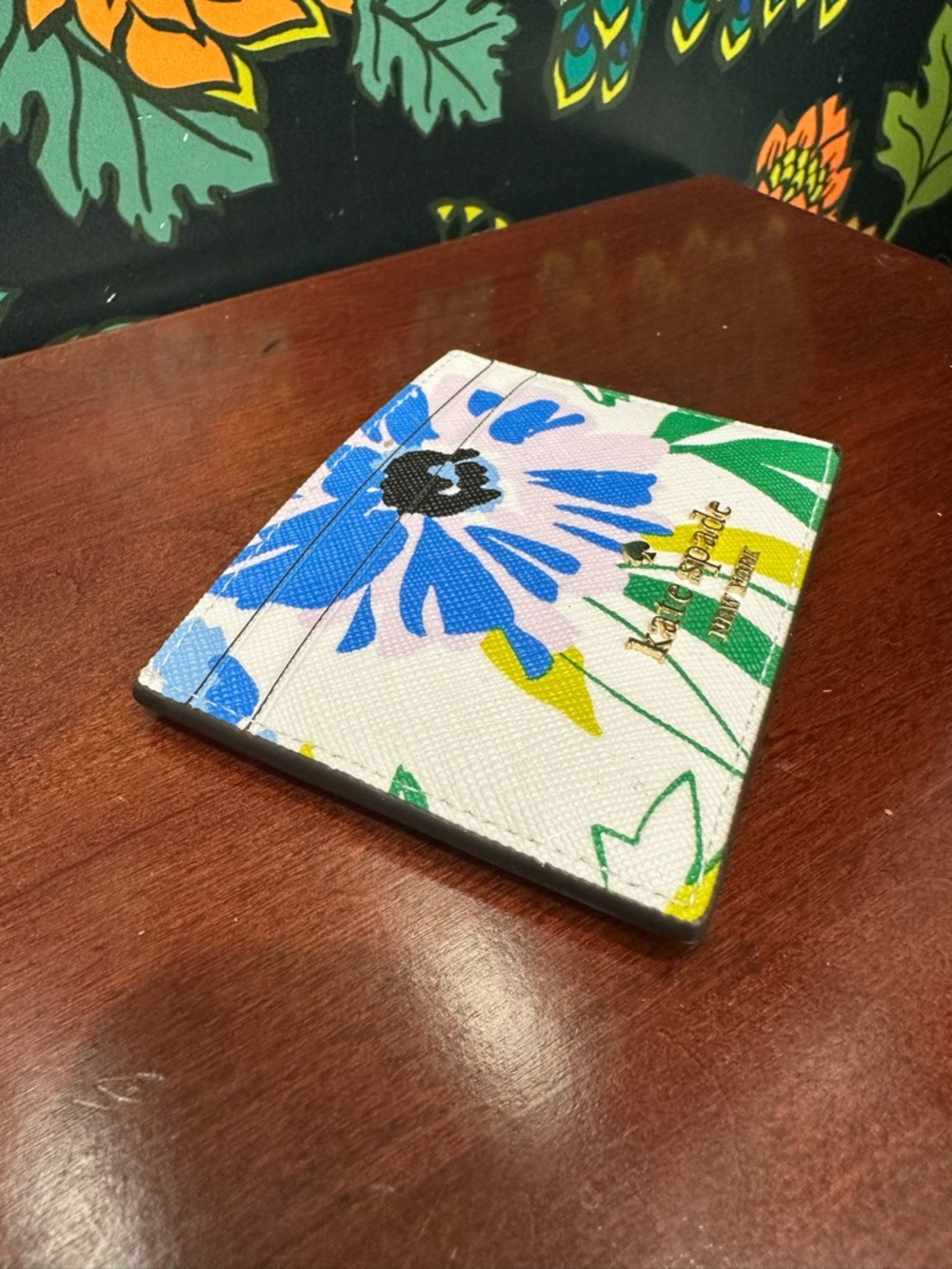 Kate Spade Madison Festival Floral Card Holder NWT Boxed Slim Wallet - Picture 5 of 7